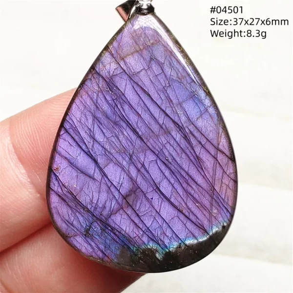 Natural Blue Labradorite Pendant Necklace Jewelry Beads Women Men Colorful Labradorite Stone Necklace Pendant AAAAA