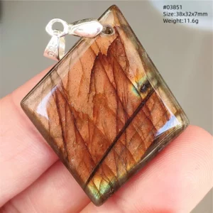 Natural Blue Labradorite Pendant Necklace Jewelry Beads Women Men Colorful Labradorite Stone Necklace Pendant AAAAA - Image 41