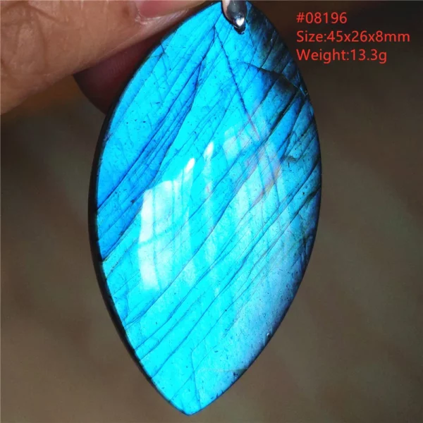 Natural Blue Labradorite Pendant Necklace Jewelry Beads Women Men Colorful Labradorite Stone Necklace Pendant AAAAA