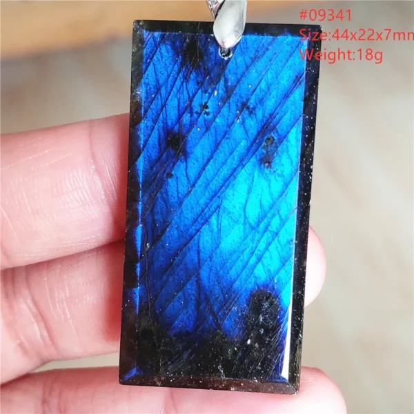 Natural Blue Labradorite Pendant Necklace Jewelry Beads Women Men Colorful Labradorite Stone Necklace Pendant AAAAA