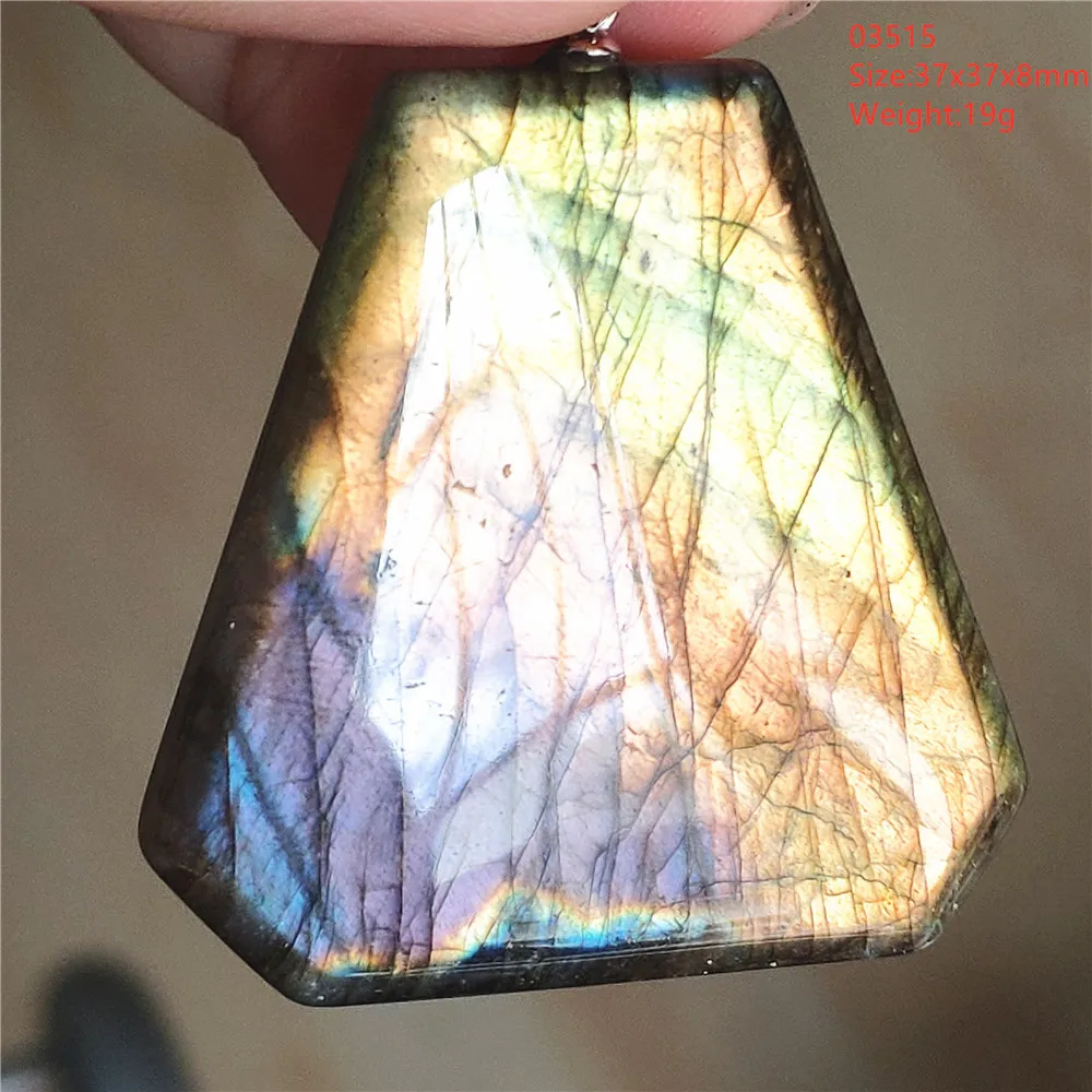 Natural Blue Labradorite Pendant Necklace Jewelry Beads Women Men Colorful Labradorite Stone Necklace Pendant AAAAA - Image 66