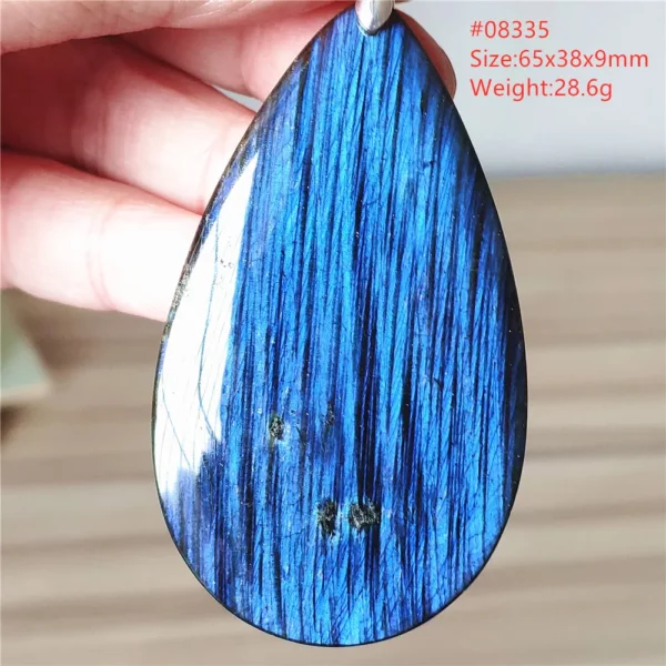 Natural Blue Labradorite Pendant Necklace Jewelry Beads Women Men Colorful Labradorite Stone Necklace Pendant AAAAA