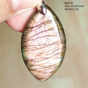 Natural Blue Labradorite Pendant Necklace Jewelry Beads Women Men Colorful Labradorite Stone Necklace Pendant AAAAA - Image 70
