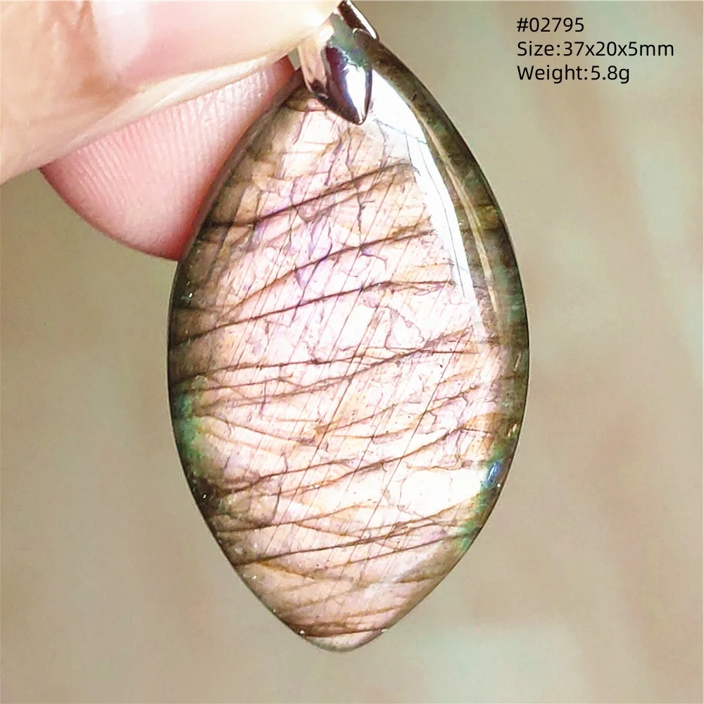 Natural Blue Labradorite Pendant Necklace Jewelry Beads Women Men Colorful Labradorite Stone Necklace Pendant AAAAA - Image 70