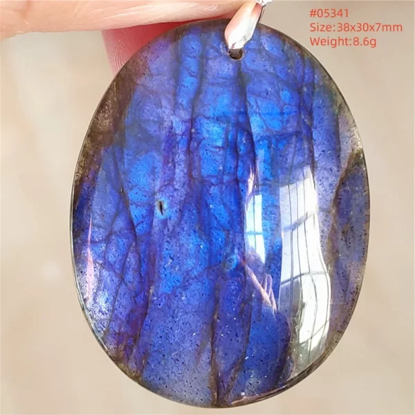 Natural Blue Labradorite Pendant Necklace Jewelry Beads Women Men Colorful Labradorite Stone Necklace Pendant AAAAA
