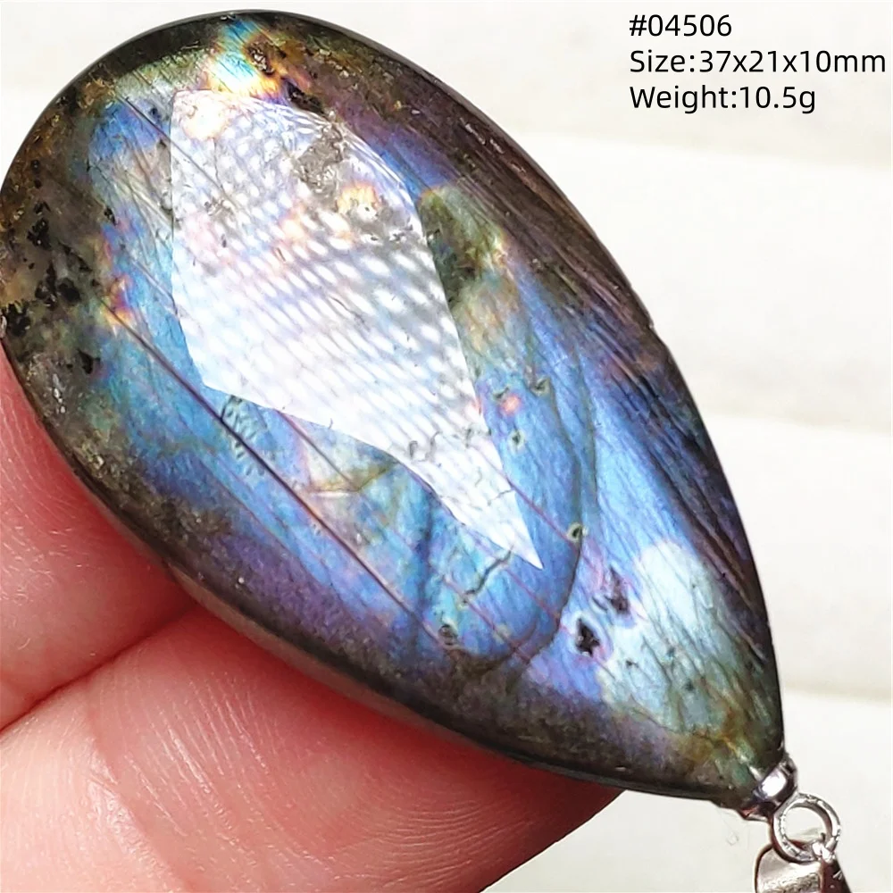 Natural Blue Labradorite Pendant Necklace Jewelry Beads Women Men Colorful Labradorite Stone Necklace Pendant AAAAA - Image 69