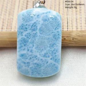 Natural Blue Larimar Heart Pendant Necklace Gemstone Women Men Larimar 17.5*19mm 18K Gold Love Larimar Fashion Jewelry AAAAAA - Image 52