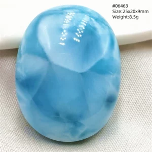 Natural Blue Larimar Heart Pendant Necklace Gemstone Women Men Larimar 17.5*19mm 18K Gold Love Larimar Fashion Jewelry AAAAAA - Image 16