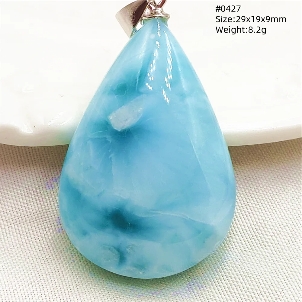 Natural Blue Larimar Heart Pendant Necklace Gemstone Women Men Larimar 17.5*19mm 18K Gold Love Larimar Fashion Jewelry AAAAAA - Image 11