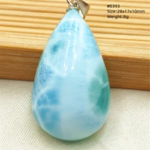 Natural Blue Larimar Heart Pendant Necklace Gemstone Women Men Larimar 17.5*19mm 18K Gold Love Larimar Fashion Jewelry AAAAAA - Image 38