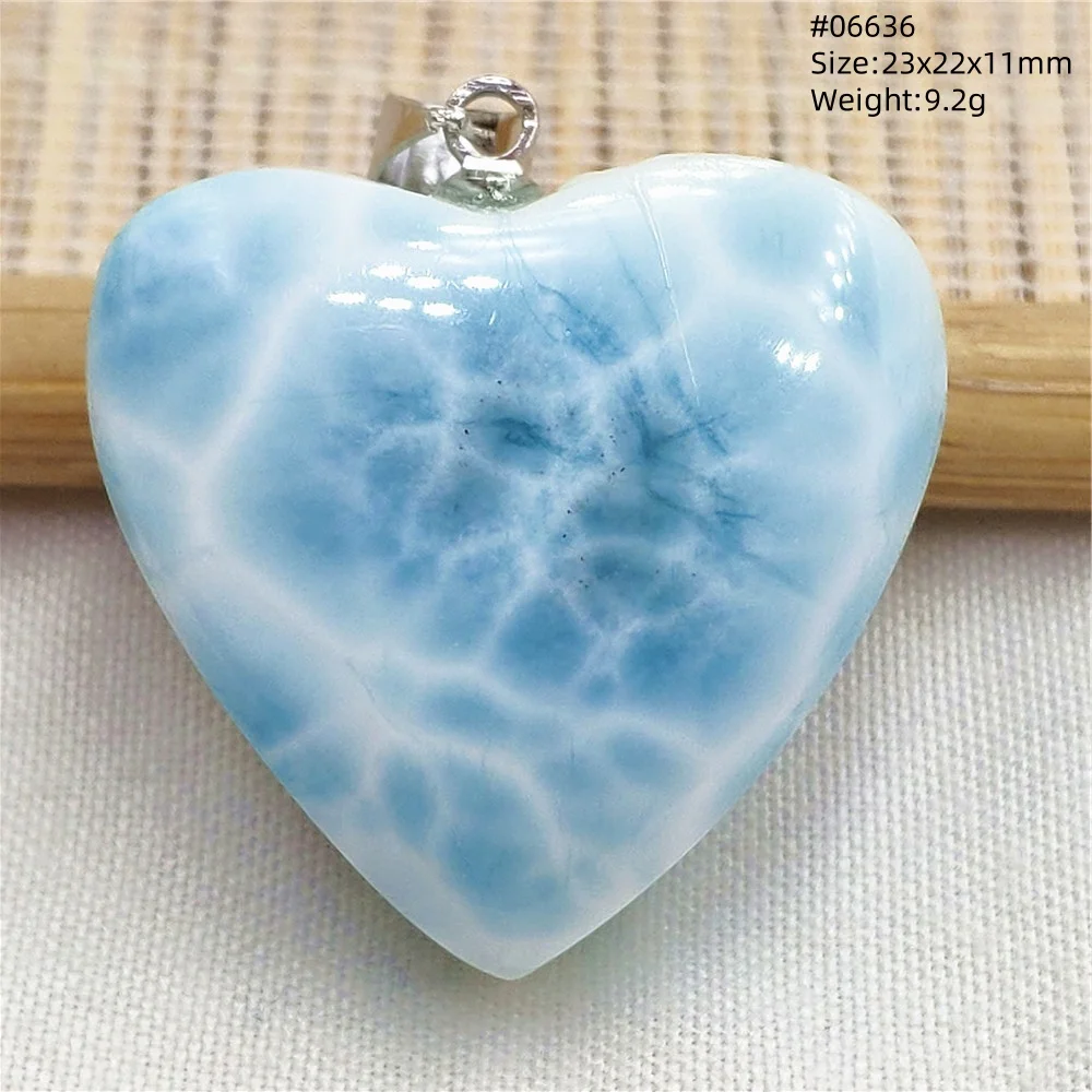 Natural Blue Larimar Heart Pendant Necklace Gemstone Women Men Larimar 17.5*19mm 18K Gold Love Larimar Fashion Jewelry AAAAAA - Image 54