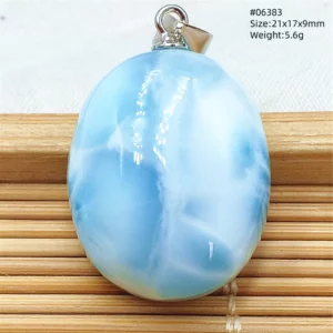 Natural Blue Larimar Heart Pendant Necklace Gemstone Women Men Larimar 17.5*19mm 18K Gold Love Larimar Fashion Jewelry AAAAAA - Image 69