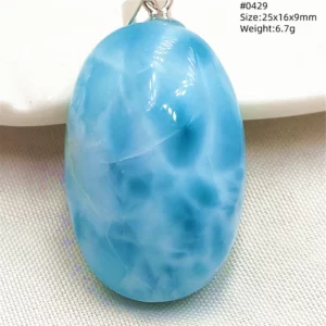 Natural Blue Larimar Heart Pendant Necklace Gemstone Women Men Larimar 17.5*19mm 18K Gold Love Larimar Fashion Jewelry AAAAAA - Image 14