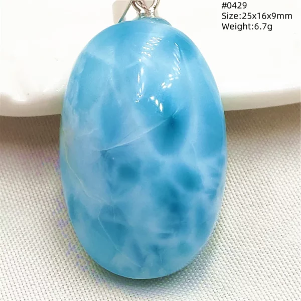 Natural Blue Larimar Heart Pendant Necklace Gemstone Women Men Larimar 17.5*19mm 18K Gold Love Larimar Fashion Jewelry AAAAAA