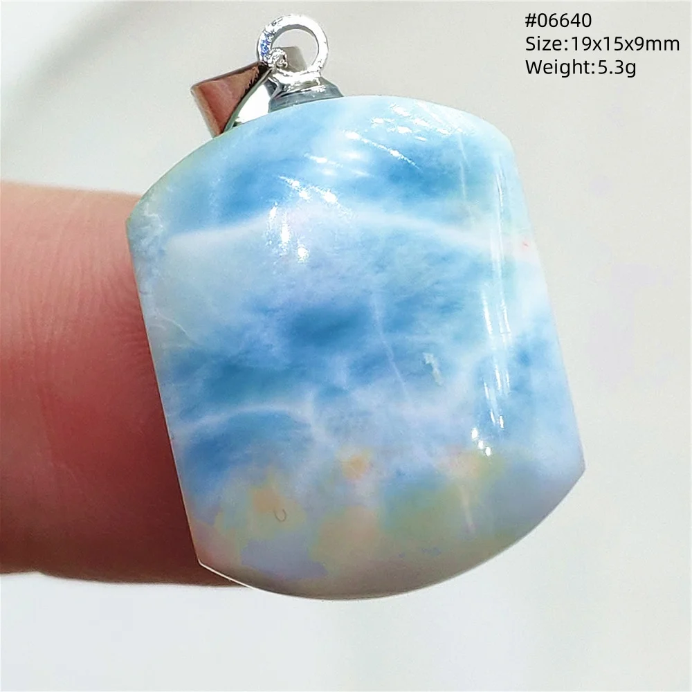 Natural Blue Larimar Heart Pendant Necklace Gemstone Women Men Larimar 17.5*19mm 18K Gold Love Larimar Fashion Jewelry AAAAAA - Image 58