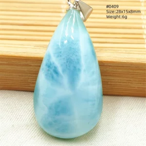 Natural Blue Larimar Heart Pendant Necklace Gemstone Women Men Larimar 17.5*19mm 18K Gold Love Larimar Fashion Jewelry AAAAAA - Image 70