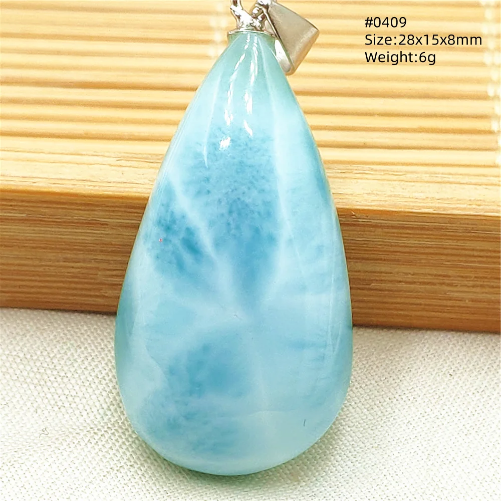 Natural Blue Larimar Heart Pendant Necklace Gemstone Women Men Larimar 17.5*19mm 18K Gold Love Larimar Fashion Jewelry AAAAAA - Image 70
