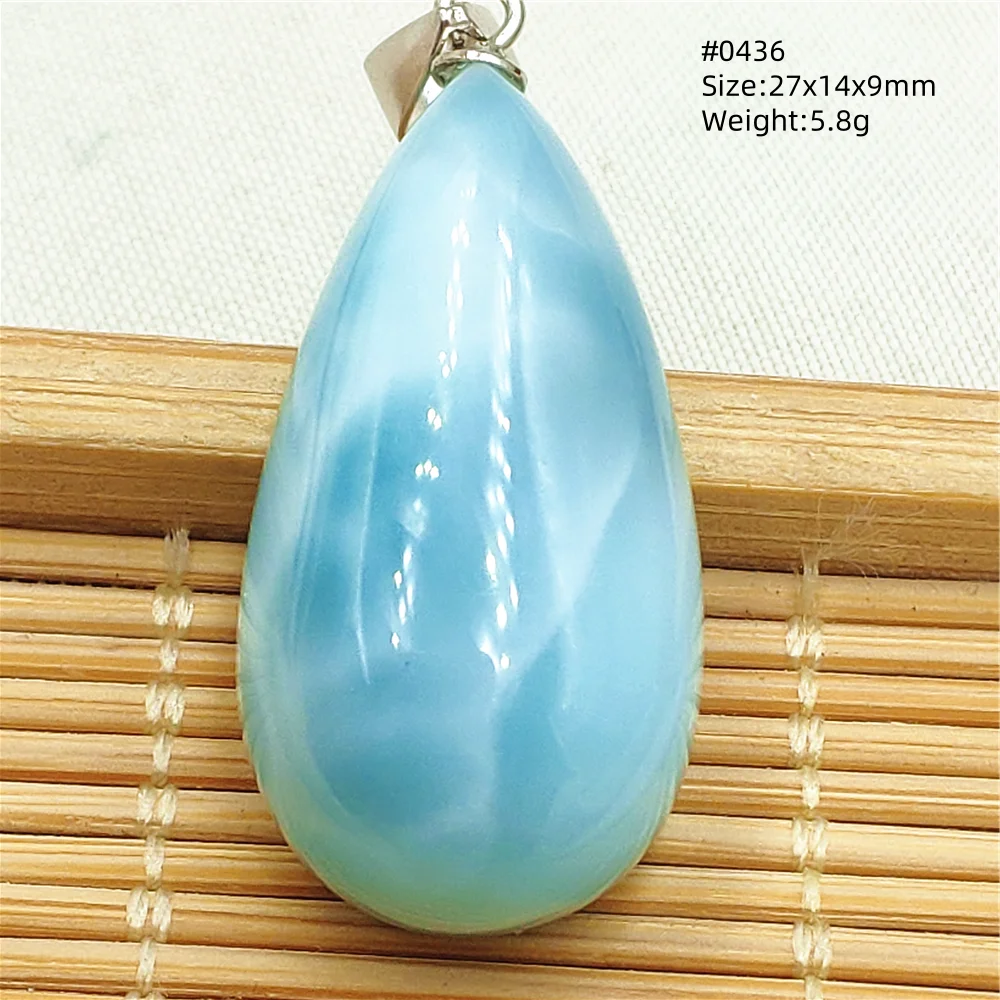 Natural Blue Larimar Heart Pendant Necklace Gemstone Women Men Larimar 17.5*19mm 18K Gold Love Larimar Fashion Jewelry AAAAAA - Image 32