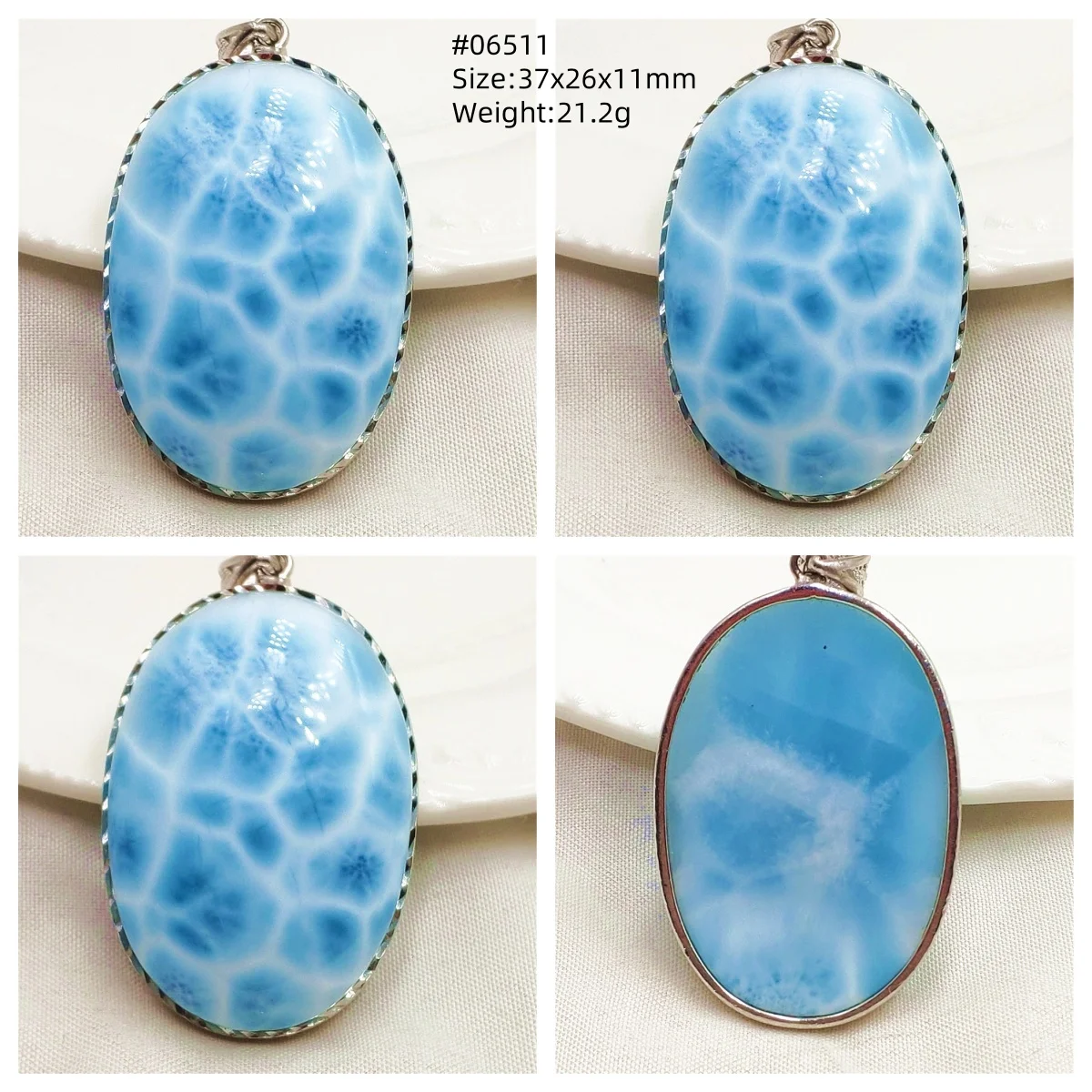 Natural Blue Larimar Heart Pendant Necklace Gemstone Women Men Larimar 17.5*19mm 18K Gold Love Larimar Fashion Jewelry AAAAAA - Image 33