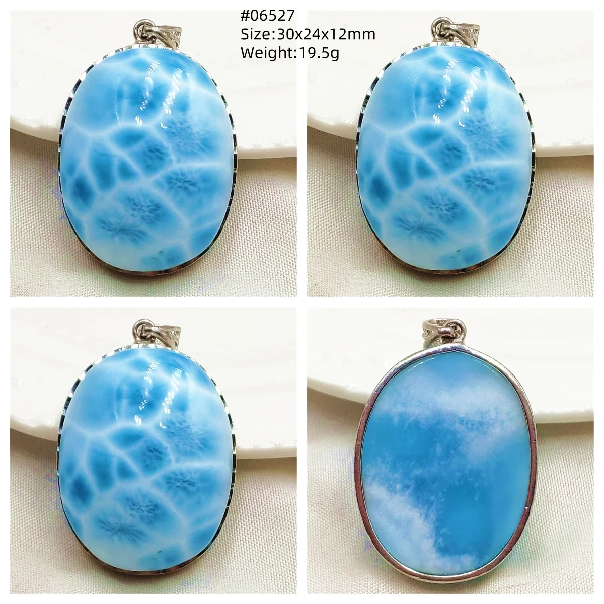 Natural Blue Larimar Heart Pendant Necklace Gemstone Women Men Larimar 17.5*19mm 18K Gold Love Larimar Fashion Jewelry AAAAAA - Image 41