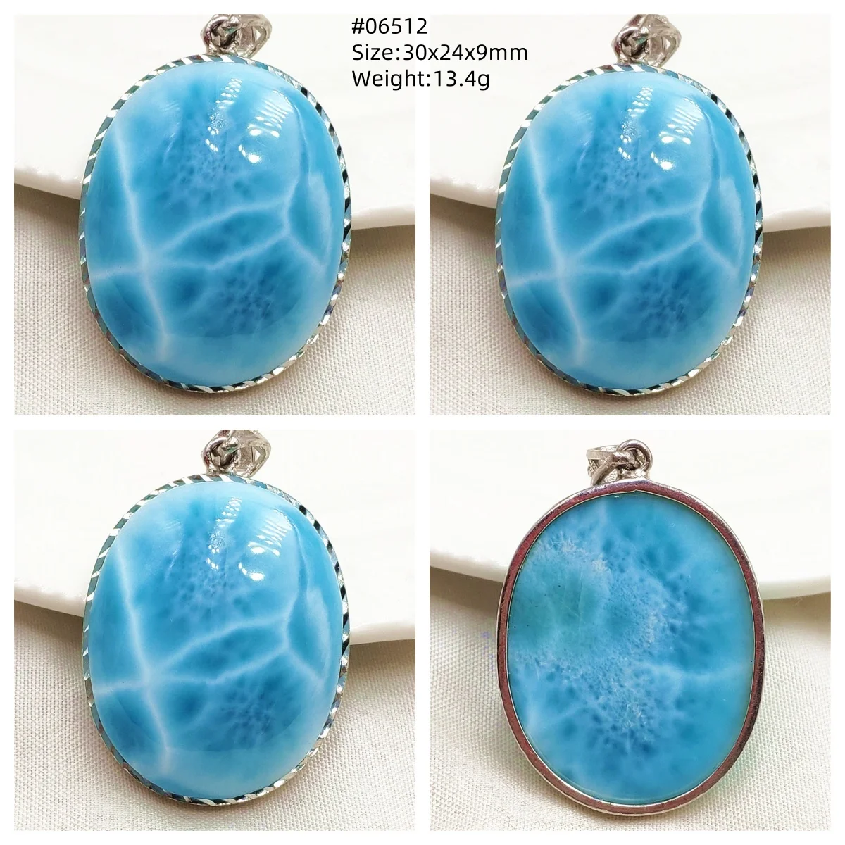 Natural Blue Larimar Heart Pendant Necklace Gemstone Women Men Larimar 17.5*19mm 18K Gold Love Larimar Fashion Jewelry AAAAAA - Image 34