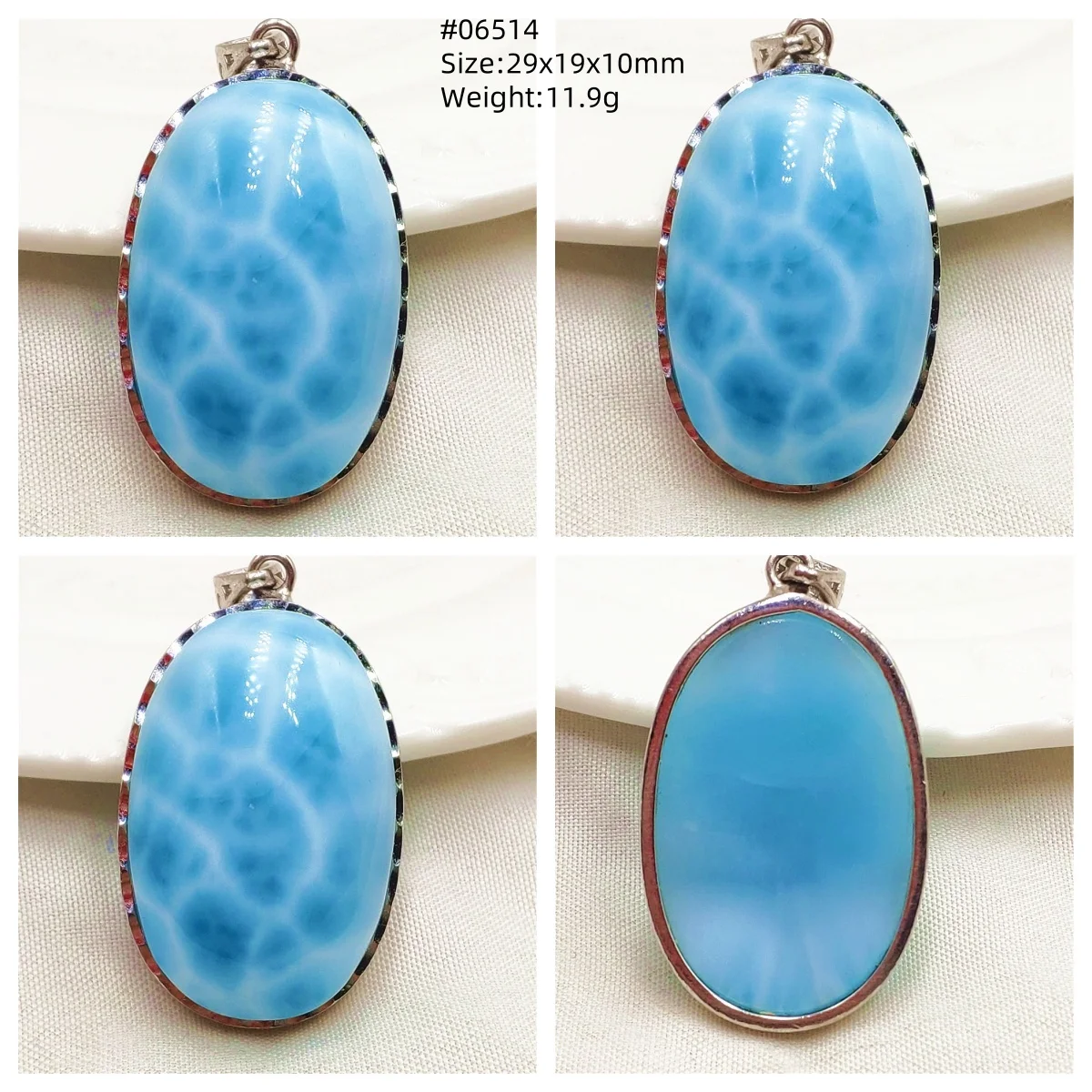 Natural Blue Larimar Heart Pendant Necklace Gemstone Women Men Larimar 17.5*19mm 18K Gold Love Larimar Fashion Jewelry AAAAAA - Image 31