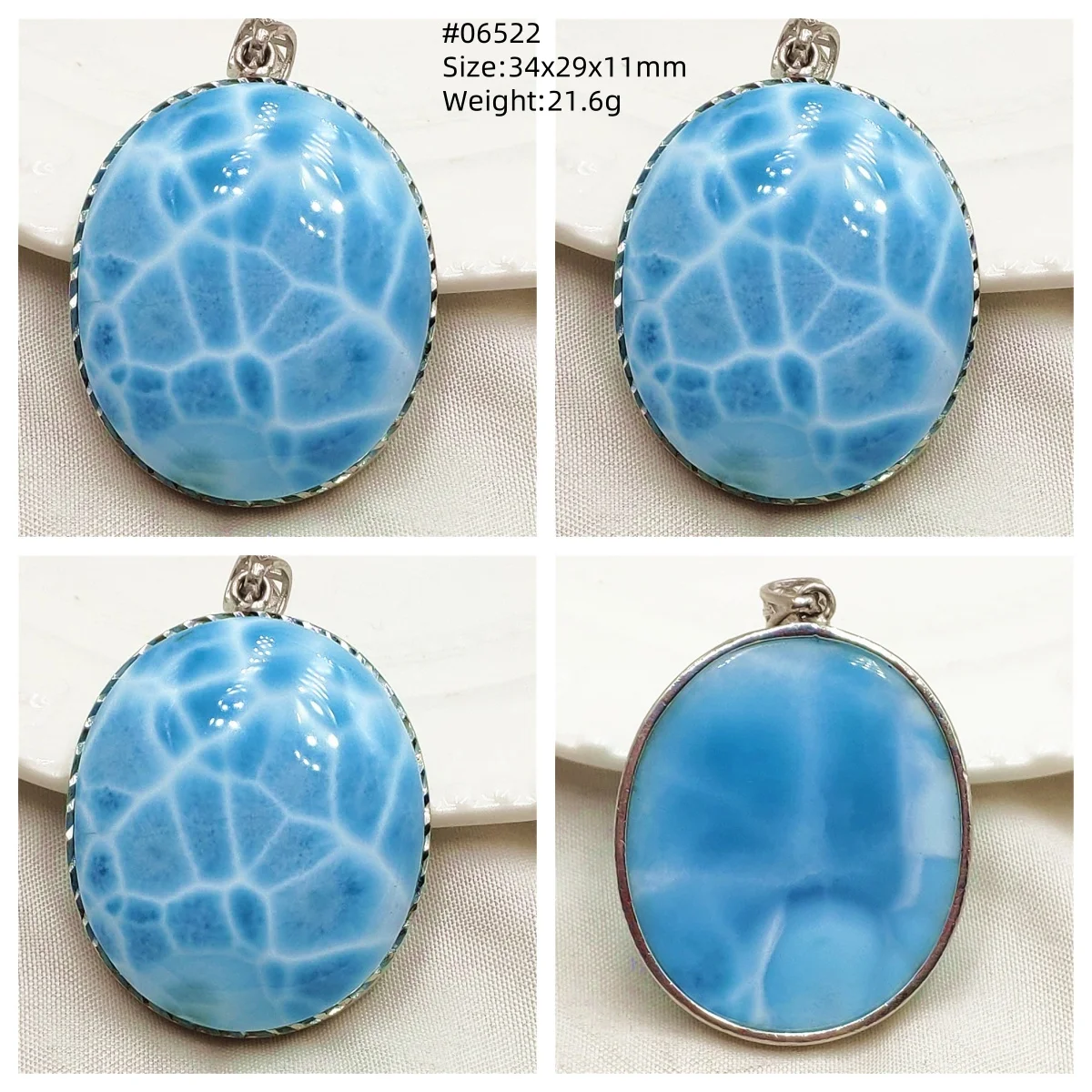 Natural Blue Larimar Heart Pendant Necklace Gemstone Women Men Larimar 17.5*19mm 18K Gold Love Larimar Fashion Jewelry AAAAAA - Image 44