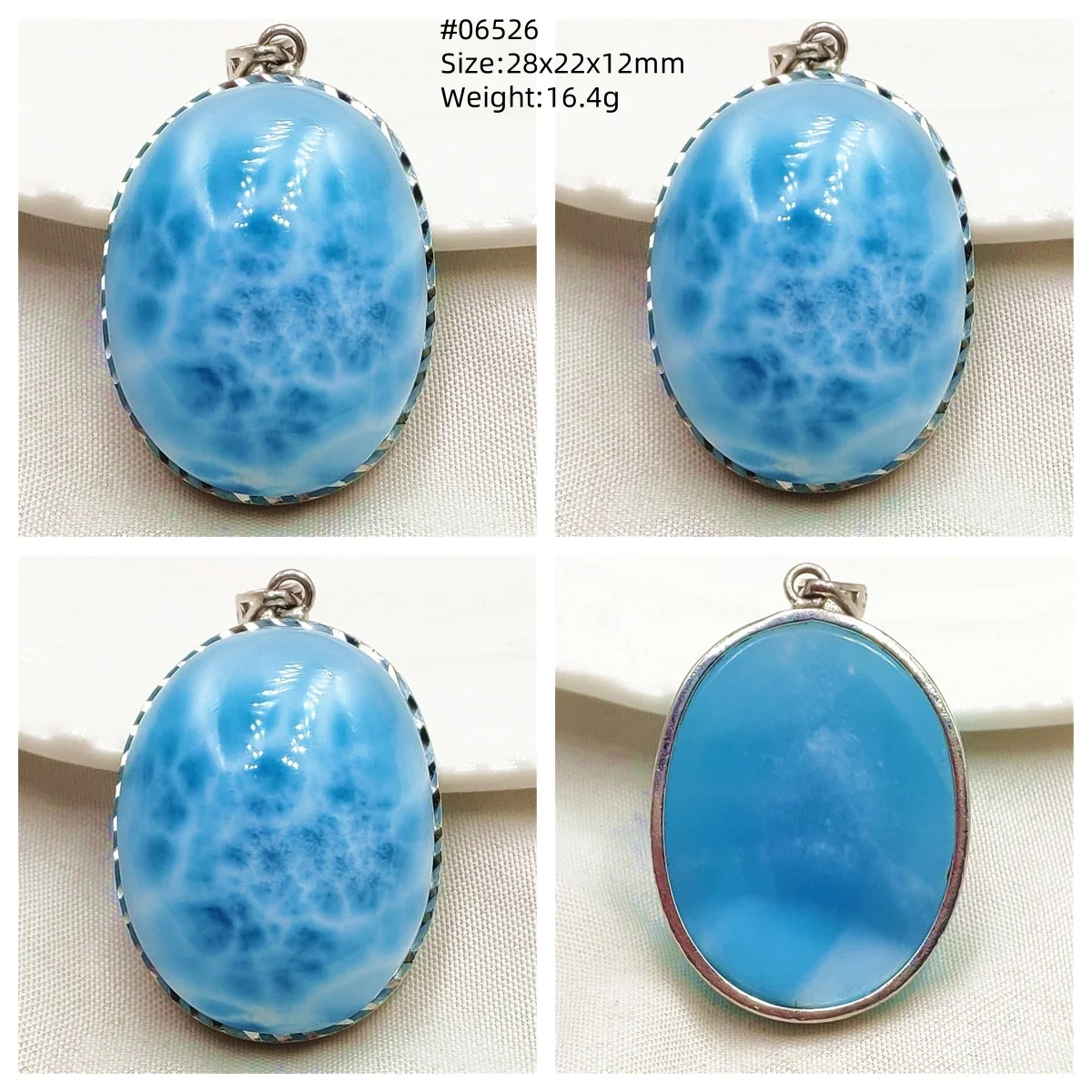 Natural Blue Larimar Heart Pendant Necklace Gemstone Women Men Larimar 17.5*19mm 18K Gold Love Larimar Fashion Jewelry AAAAAA - Image 42