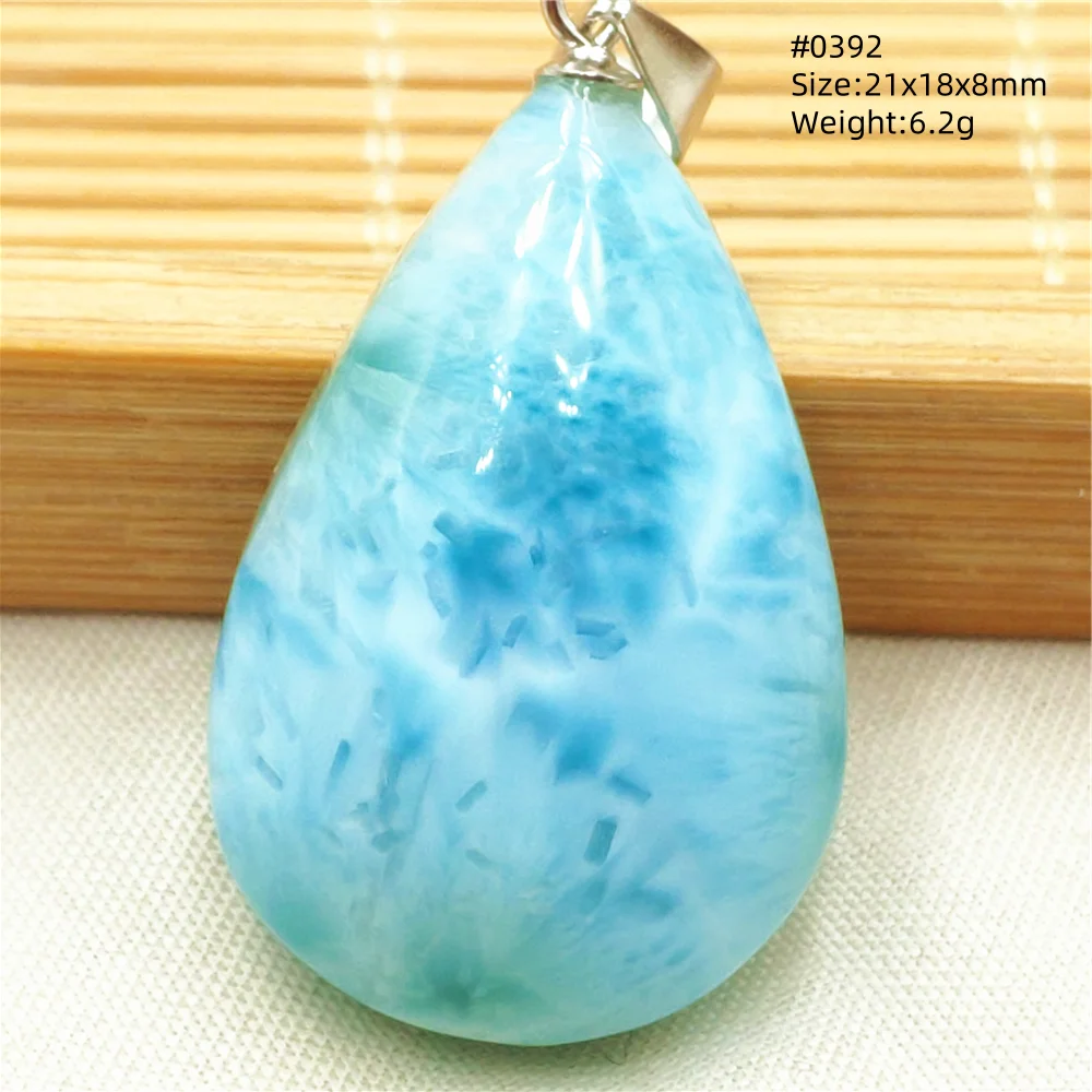 Natural Blue Larimar Heart Pendant Necklace Gemstone Women Men Larimar 17.5*19mm 18K Gold Love Larimar Fashion Jewelry AAAAAA - Image 39