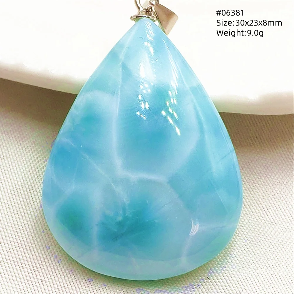 Natural Blue Larimar Heart Pendant Necklace Gemstone Women Men Larimar 17.5*19mm 18K Gold Love Larimar Fashion Jewelry AAAAAA - Image 6