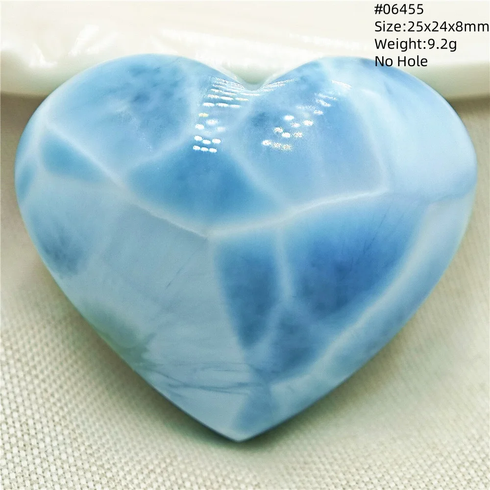 Natural Blue Larimar Heart Pendant Necklace Gemstone Women Men Larimar 17.5*19mm 18K Gold Love Larimar Fashion Jewelry AAAAAA - Image 10