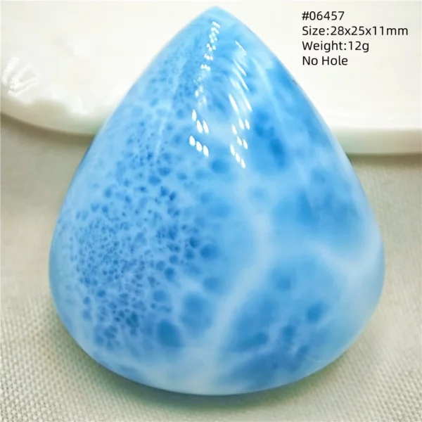 Natural Blue Larimar Heart Pendant Necklace Gemstone Women Men Larimar 17.5*19mm 18K Gold Love Larimar Fashion Jewelry AAAAAA