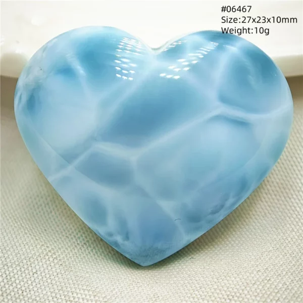 Natural Blue Larimar Pendant Necklace Water Pattern From Dominica Larimar Fashion Jewelry Women Men Rare Stone AAAAAA
