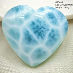 Natural Blue Larimar Pendant Necklace Water Pattern From Dominica Larimar Fashion Jewelry Women Men Rare Stone AAAAAA - Image 32