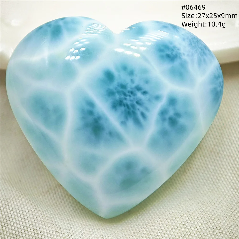 Natural Blue Larimar Pendant Necklace Water Pattern From Dominica Larimar Fashion Jewelry Women Men Rare Stone AAAAAA - Image 32