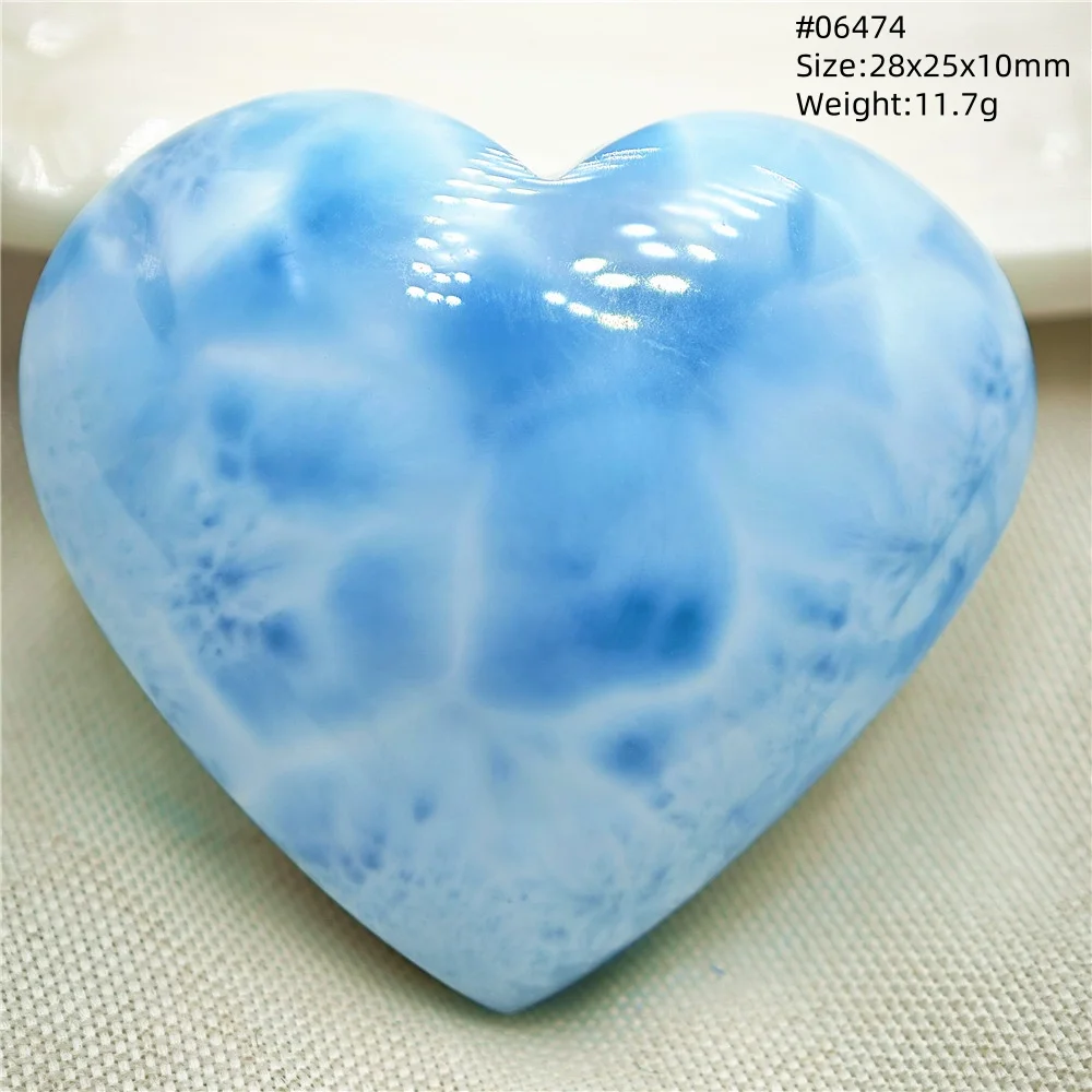 Natural Blue Larimar Pendant Necklace Water Pattern From Dominica Larimar Fashion Jewelry Women Men Rare Stone AAAAAA - Image 37