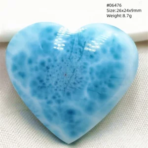 Natural Blue Larimar Pendant Necklace Water Pattern From Dominica Larimar Fashion Jewelry Women Men Rare Stone AAAAAA - Image 40