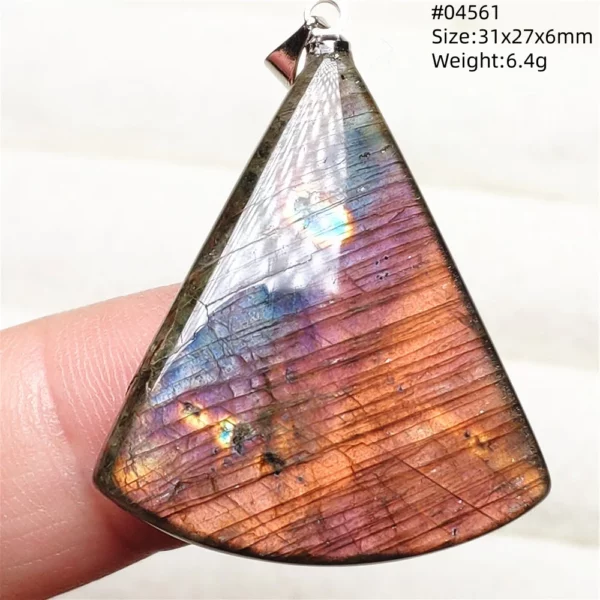 Natural Blue Light Labradorite Pendant Jewelry Water Drop Crystal Flash Labradorite Bead Necklace Women Men AAAAAA