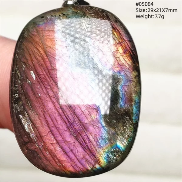 Natural Blue Light Labradorite Pendant Jewelry Water Drop Crystal Flash Labradorite Bead Necklace Women Men AAAAAA