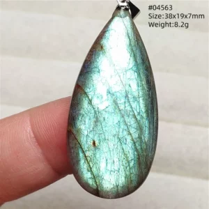 Natural Blue Light Labradorite Pendant Jewelry Water Drop Crystal Flash Labradorite Bead Necklace Women Men AAAAAA - Image 37