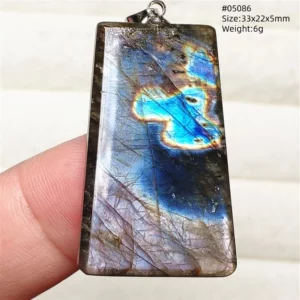 Natural Blue Light Labradorite Pendant Jewelry Water Drop Crystal Flash Labradorite Bead Necklace Women Men AAAAAA - Image 13