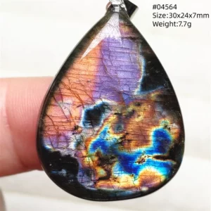Natural Blue Light Labradorite Pendant Jewelry Water Drop Crystal Flash Labradorite Bead Necklace Women Men AAAAAA - Image 36