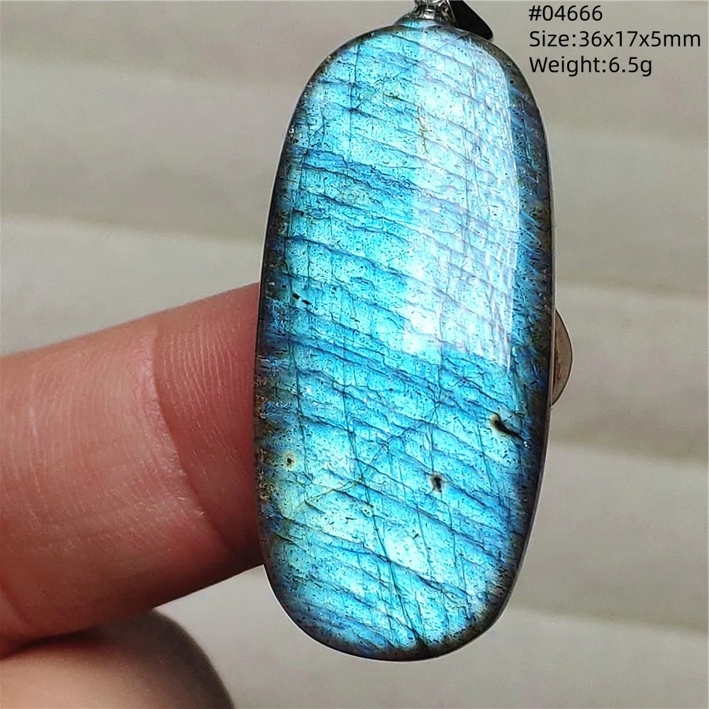 Natural Labradorite Flash Pendant Necklace, Water Drop - Image 33