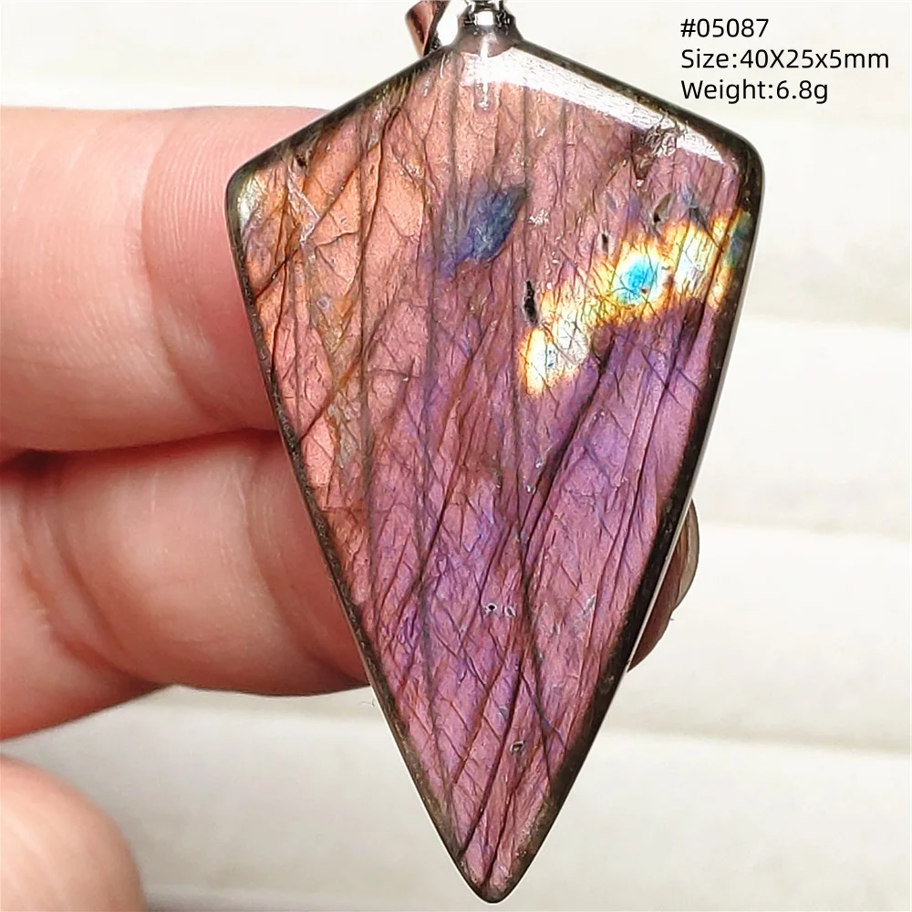 Natural Blue Light Labradorite Pendant Jewelry Water Drop Crystal Flash Labradorite Bead Necklace Women Men AAAAAA - Image 14