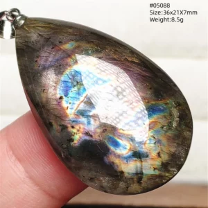 Natural Blue Light Labradorite Pendant Jewelry Water Drop Crystal Flash Labradorite Bead Necklace Women Men AAAAAA - Image 11