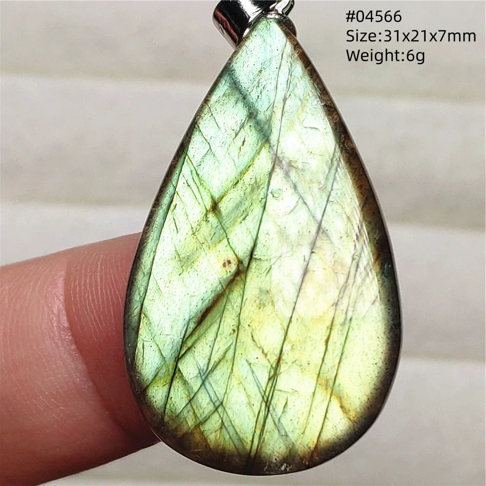 Natural Blue Light Labradorite Pendant Jewelry Water Drop Crystal Flash Labradorite Bead Necklace Women Men AAAAAA - Image 50