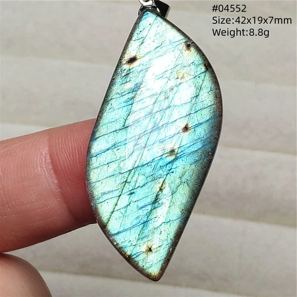 Natural Blue Light Labradorite Pendant Jewelry Water Drop Crystal Flash Labradorite Bead Necklace Women Men AAAAAA - Image 33