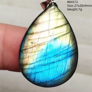 Natural Blue Light Labradorite Pendant Jewelry Water Drop Crystal Flash Labradorite Bead Necklace Women Men AAAAAA - Image 43