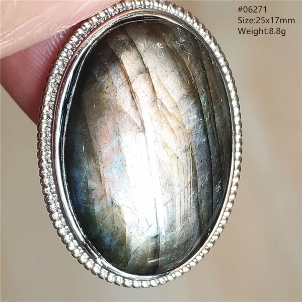 Natural Blue Light Labradorite Pendant Jewelry Water Drop Crystal Flash Labradorite Bead Necklace Women Men AAAAAA