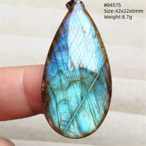 Natural Blue Light Labradorite Pendant Jewelry Water Drop Crystal Flash Labradorite Bead Necklace Women Men AAAAAA - Image 58